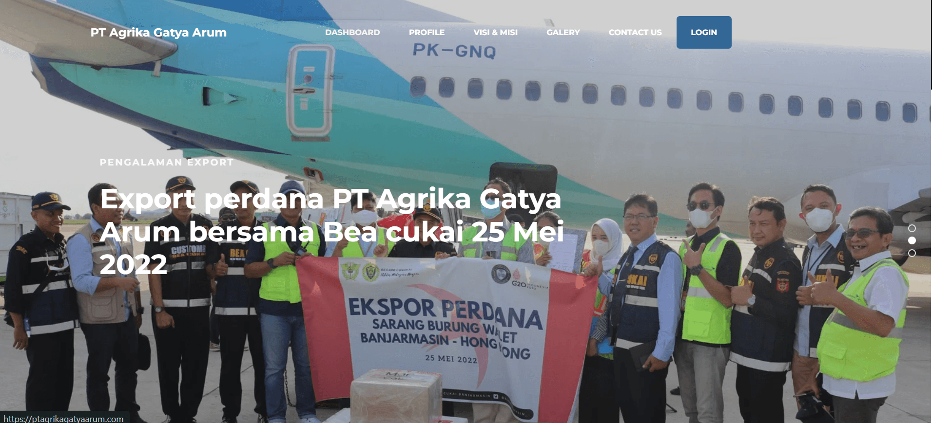 Landing Page PT.Agrika Gatya Arum